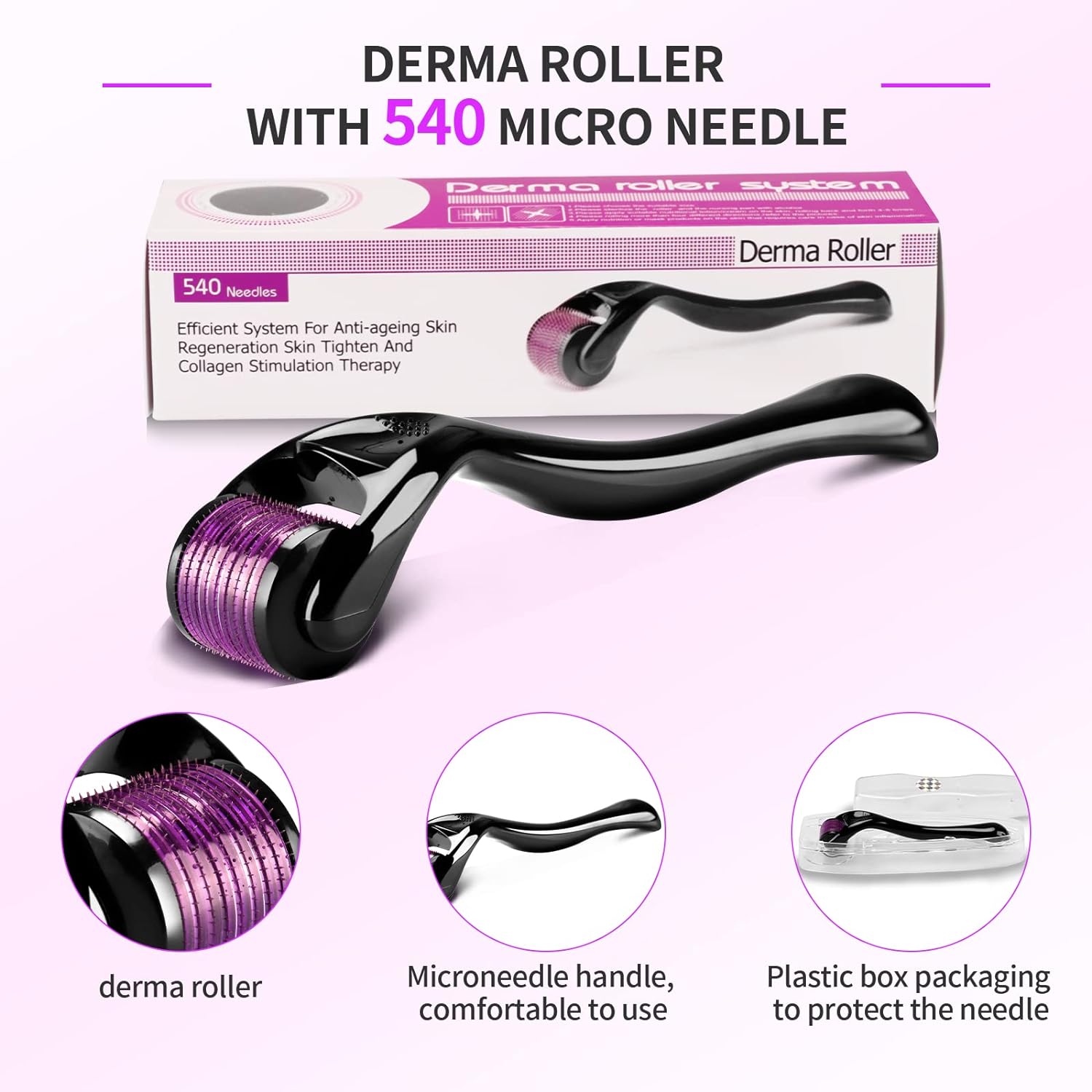 Derma Roller With 540 Micro Needle Roller For Men And Women