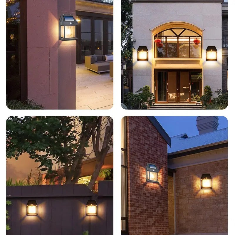 Dusk to Dawn Motion Sensor LED Wall Sconce, Solar Light